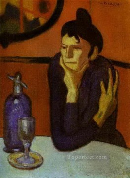 Pablo Picasso Painting - Bebedor de absenta 1901 Pablo Picasso